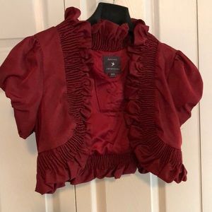 A red half jacket